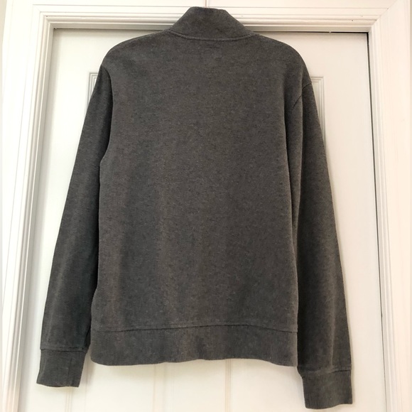 Men’s J. Crew French Rib Half-Zip Sweatshirt Sweater Top with Pockets - Picture 10 of 16